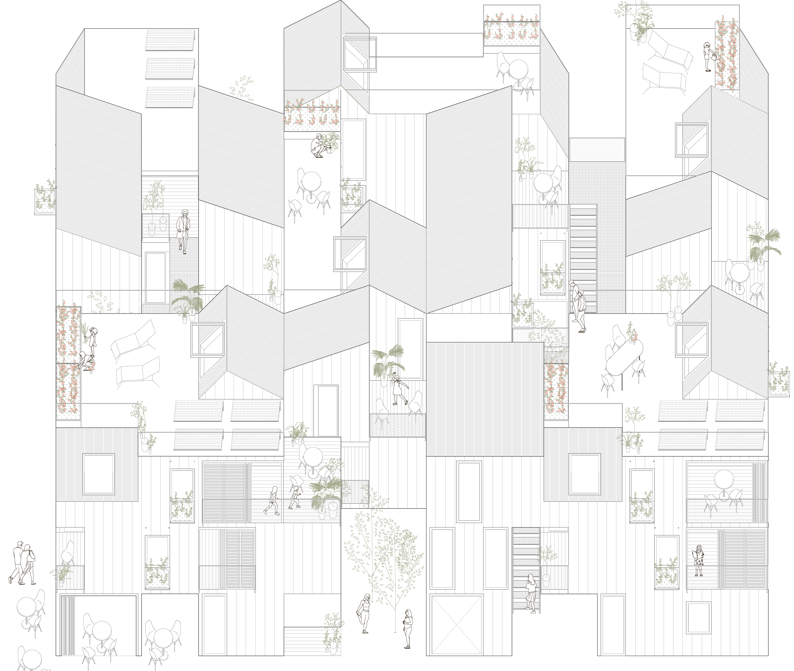 Intergenerational Living: Sustainable Social Housing in the US through Compact Design